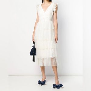 Marchesa Notte V-Neck Dress with Tags Size 8